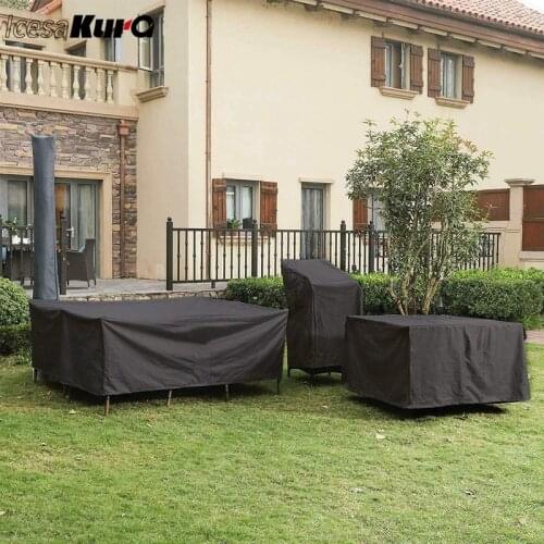Outdoor Garden Furniture Table and Chair Dustproof Waterproof and UV Protection Chair Cover