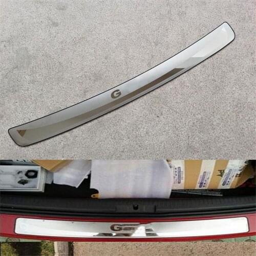 For Volkswagen Golf 6 MK6 2009 2010 2011 2012 Stainless Steel Rear Bumper Protector Trunk Guard Tread Plate Trim