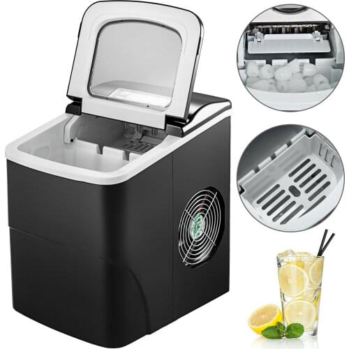 12kg / 24H portable ice maker 2.2 liter water tank kitchen bullet fast ice making with LCD panel simple control