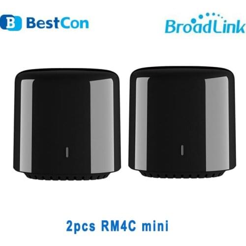 2pcs Broadlink RM4c Mini BestCon WIFI Remote Control Smart Home Automation Hogar Inteligent Work Google Home Mini Alexa