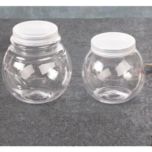 25pcs High quality transparent dessert cup PET round yogurt pudding ice cream fruit salad takeaway packaging cup with lid