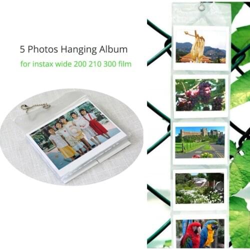 5 Photos Hanging Wall Album for Fujifilm Instax Wide 200 210 300 Films
