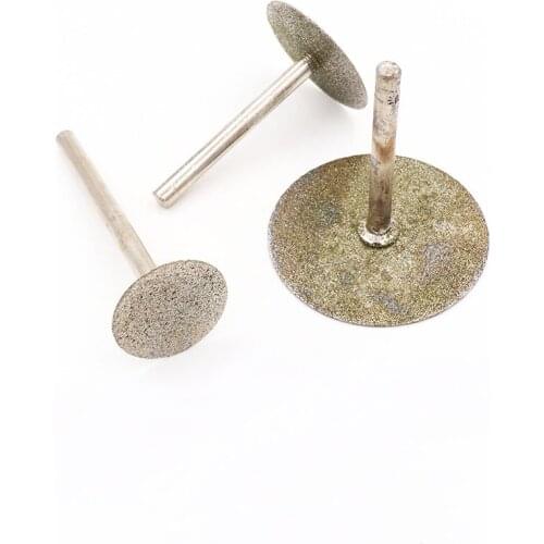 6mm Handle Thin Slice Diamond Grinding Head Diameter 6mm-60mm Burrs Bits Dremel Rotary Carving Polishing Cutting Tools