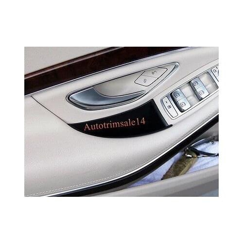 ABS Interior Front Door Armrest Storage Box for Mercedes-Benz S-Class 14-16 W222
