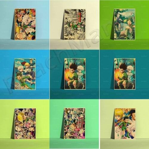 Anime HD Canvas Painting Aesthetic Poster, Wall Art HUNTER X HUNTER Anime Poster Decoration Canvas
