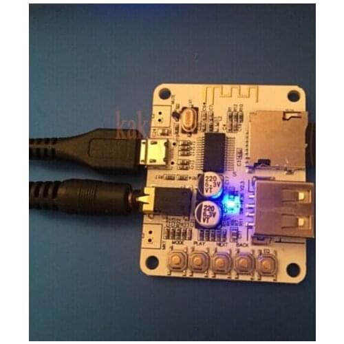 2pcs Bluetooth-compatible Audio Receiver USB TF Card MP3 WMA FLAC Decoding player Preamp Output