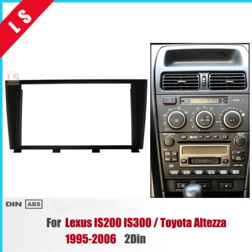 173*98MM 2 Din Car Radio Fascia for 1995-2006 Lexus IS200 IS300 Toyota Altezza Dashboard Panel Auto Stereo Plate Frame 2DIN