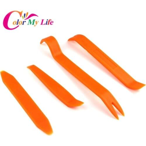 Car Styling Car Radio Disassembly Pry Tool 4PCS for Jeep Renegade Compass Honda Civic Ford Fiesta KA Peugeot 207 206 Jetta Mk6