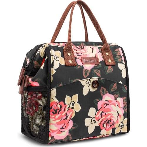 Floral Woman Lunch Bag Man Insulated BagsThermal Lunch Box Picnic Bag Cooler Tote Box Bag for Kids School Food Bags Handbags