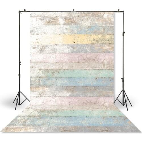 HUAYI Photography Backdrop Newborns Baby Child Wooden Photo Booth Background Distressed Vintage Wood Planks Floordrops XT-4482