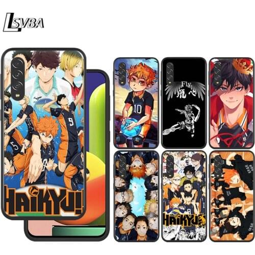 Haikyuu Anime for Samsung Galaxy A90 A80 A70 A60 A50 A40 M30 A20E A2Core A10S A10E Silicon Soft Black Phone Case