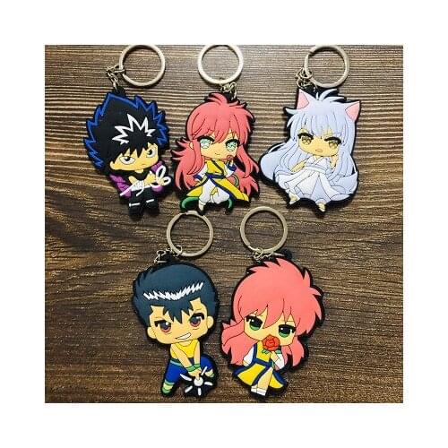 Hakusho Fashion Anime Toy Figures Keychain Cartoon Keyholder Birthday Unisex Gifts New