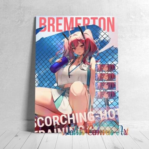 Canvas Anime girl Bremerton Pictures Home Decoration Manga Paintings Poster HD Prints Wall Art Modular Living Room Framed