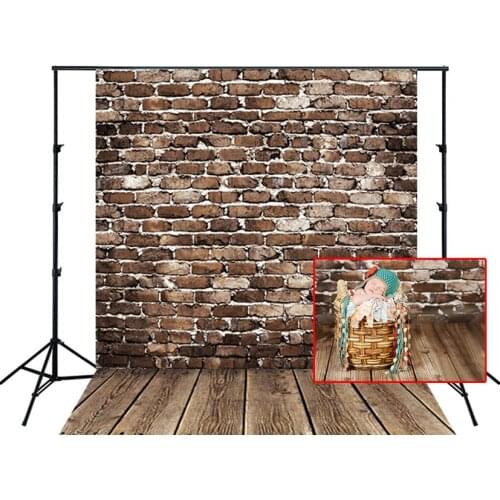 HUAYI Photography Backdrop Old Dark Brick Wall Photo Booth Background Customize Newborns Child Birthday Studio Backdrop N-014