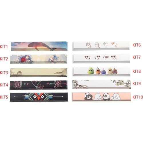 Dye subbed Keycaps spacebar pbt custom mechanical keyboard Keycap Cherry Profile