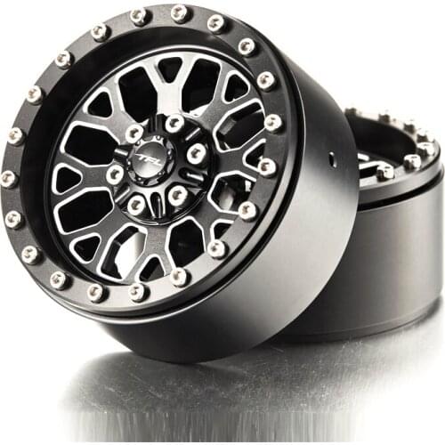 2pc 1.9 inch Metal Beadlock Wheel hub 8 spoke For 1/10 RC Rock Crawler Axial SCX10 C1401-135