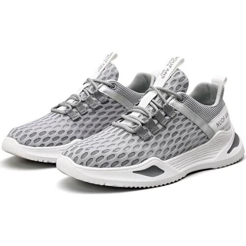 2020 Trend Summer Mesh Men Shoes Lace up Lightweight Cheap Men Casual Shoes Breathable White Walking Sneakers Men zapatos hombre