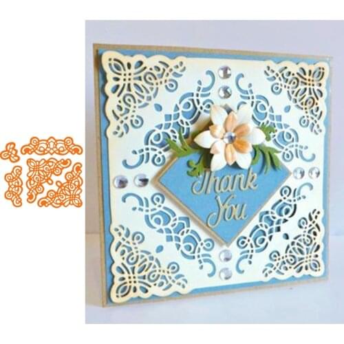 Lace Corner Edge DIY Cards Border Frame Metal Cutting Dies for Scrapbooking 2019 Paper Craft Stencils Embossing Die