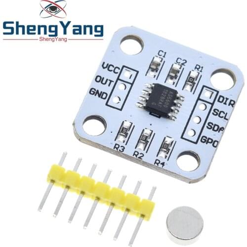 AS5600 magnetic encoder magnetic induction angle measurement sensor module 12bit high precision For aduino