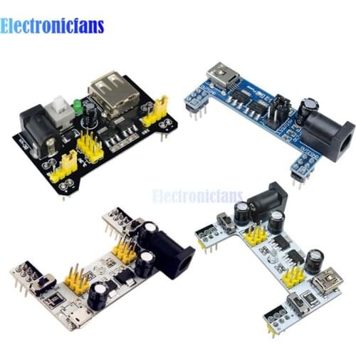 MB-102 MB102 Breadboard Power Supply Module white Breadboard Dedicated Power Module Solderless Bread Board 3.3V 5V for arduino
