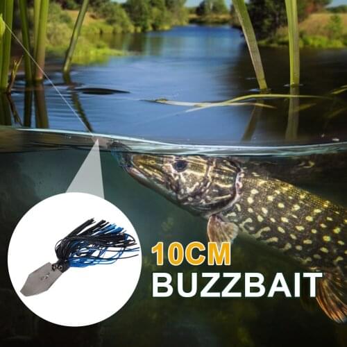 2021 New 10cm 11g Spinner Bait with Rubber Jig Skirt Buzzbait Fishing Lures Tackle Freshwater Saltwater Hard Metal Swimbait