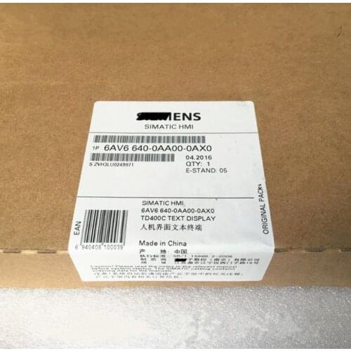 Brand New Original TD400C 6AV6640 6AV6 640-0AA00-0AX0 Text HMI Screen 100% Test Quality Is Good