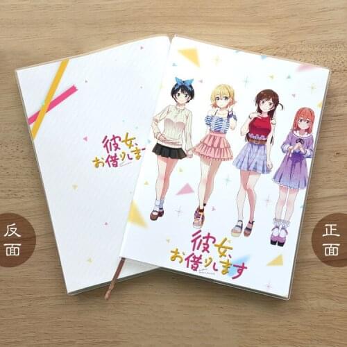 Anime Rent-A-Girlfriend Kinoshita Kazuya Student Notebook Eye Protection Diary Notepad Jotter Memorandum Gifts Cosplay