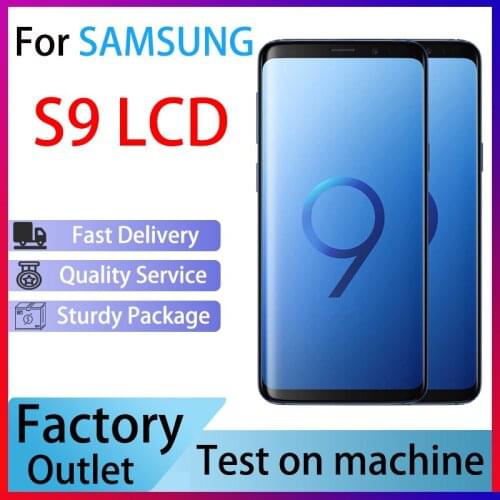 SUPER AMOLED With Burn-Shadow LCD With Frame For SAMSUNG Galaxy S9 G960 S9 Plus G965 Display Touch Screen Digitizer Assembly