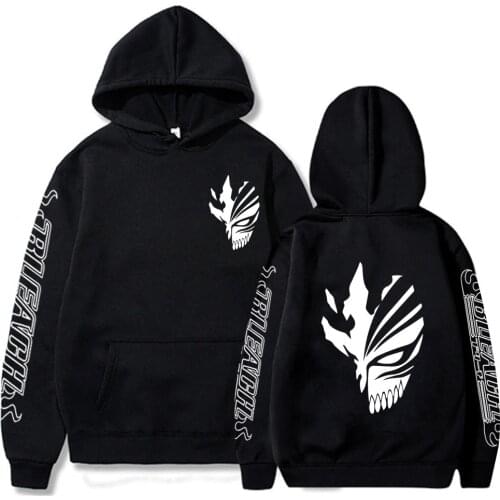 2021 Anime Hoodie Bleach Hoodied Long Sleeve Streetwear Harajuku Ichigo Kurosaki Sweatshirt Men/Women Hoody Tops