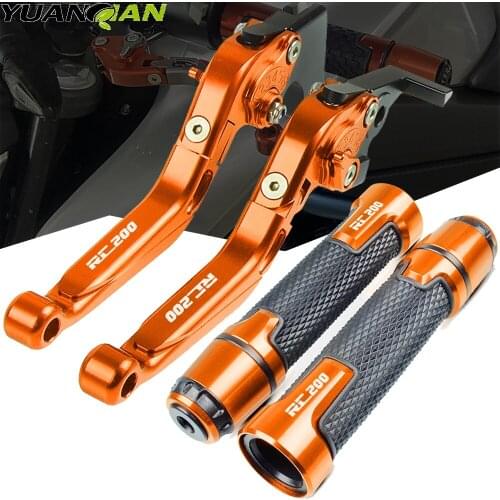 Brake-Clutch For RC200 RC 200 2014 2015 2016 2017 2018 Motorcycle CNC Brake Clutch Levers Handlebar Grip Handle Hand Grips