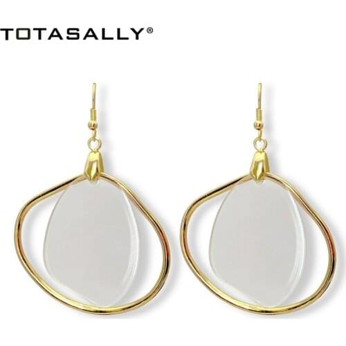 TOTASALLY Fashion Chic Earrings for Women Designed Geo Acrylic Drop Earrings Lady Evening Party Earrings Dropshipping Jewelry