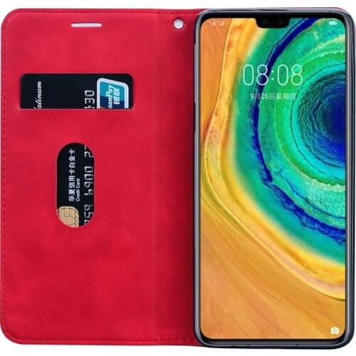 Vintage Magnetic Phone Cover For Huawei Mate 30 Pro Case Leather Flip Case on Hauwei Mate 20 Lite Mate 30 pro 30pro Coque Fundas