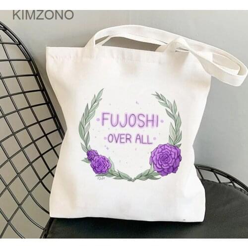 Yaoi shopping bag shopper handbag bolso shopper reusable bag shoping fabric ecobag woven sacolas