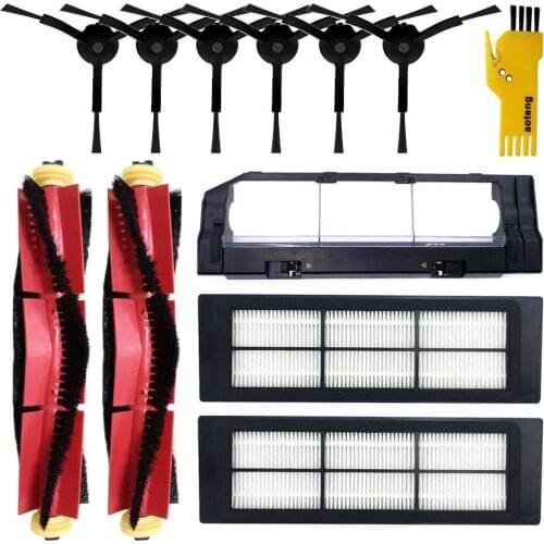 Robot Vacuum Cleaner Parts for Xiaomi Mi Roborock S5 S6 S50 E20 E25 E35 Main brush HEPA Filter Side Brush Wheel Replacement Kit