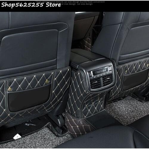 Rear Seat Protector Mat For Mazda 3 2020 2021 Accessories Child Anti-kick Back Seats Anti-stepping Pad Cover 3pcs Decoration