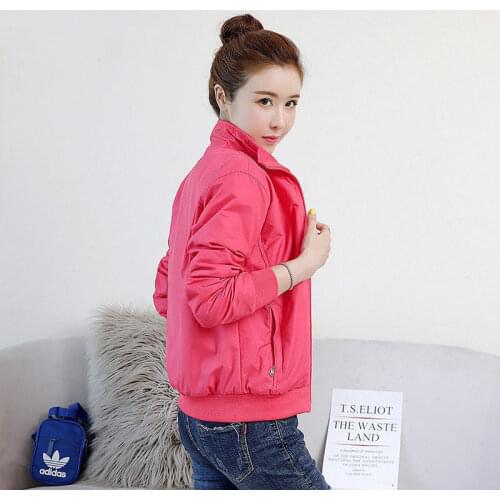 Jacket Women Short Coat Female Spring and Autumn New Korean Sports Baseball Uniform Long-sleeved Slim Wild Casual Jacket Jacket