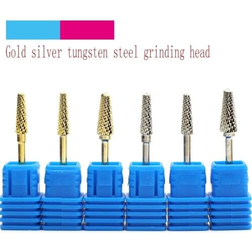 1pcs 2.35mm Shank Tungsten Steel Nail Grinding Head Plating Grinding Machine Dedicated Sander Drill Bit Polishing Electric Tools