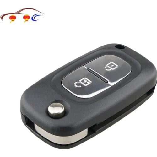 2/3 Buttons Car Remote Key Case Cover Flip Fob Folding Uncut Blade Shell for Renault Fluence Clio/Megane /Kangoo Modus key shell
