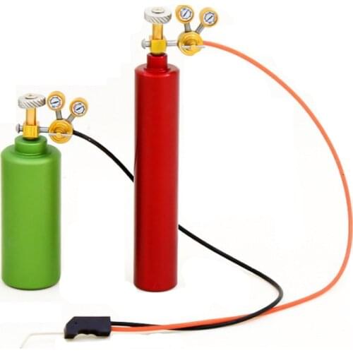 2Pcs Metal Acetylene Tank&Welding Torch for 1/10 Scale Garage Series RC Crawler Car Deco Accessoris 4 Colors Optional