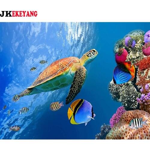 5D Diy diamond painting Sea turtle Diamond Mosaic sale Rhinestone Embroidery cross stitch Y4034