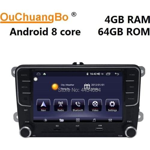 Ouchuangbo car gps recoder stereo radio for Golf 5 GTI support 8 core split screen WIFI DSP 4+64 android 10 OS
