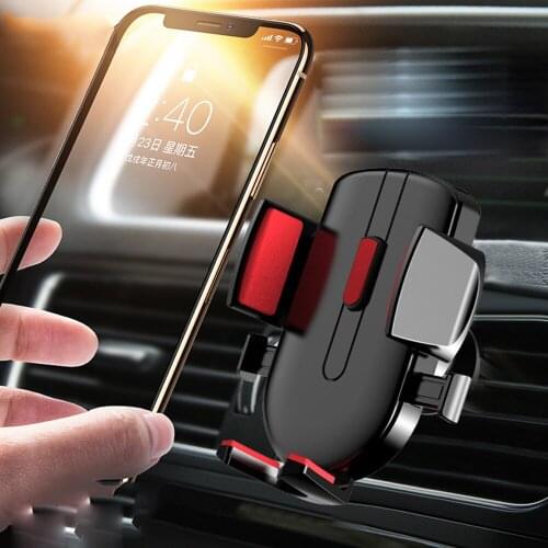 Air Outlet Stretch Phone Holder In Car Auto-locked Gravity Car Universal Phone Stand Mount Bracket Support for IPhone 11 Pro X