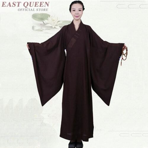 Buddhist monk clothing shao lin monk outfit zen buddhist monk robes traditional chinese shaolin monk clothing FF650 A