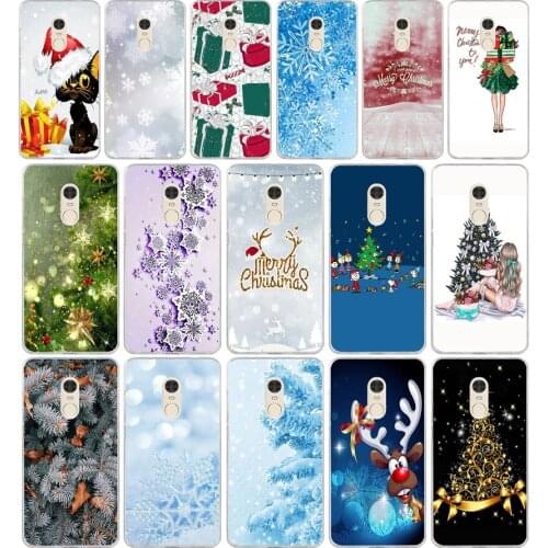 343FG New Year Snowman Colorful Merry Christmas 3 Soft Silicone Tpu Cover phone Case for xiaomi redmi 7 7a note 4A 4X 6 Pro 6A 7