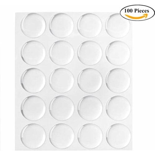 Epoxy Stickers for Bottle Cap Pendants, 1-Inch, Clear,100 PCS