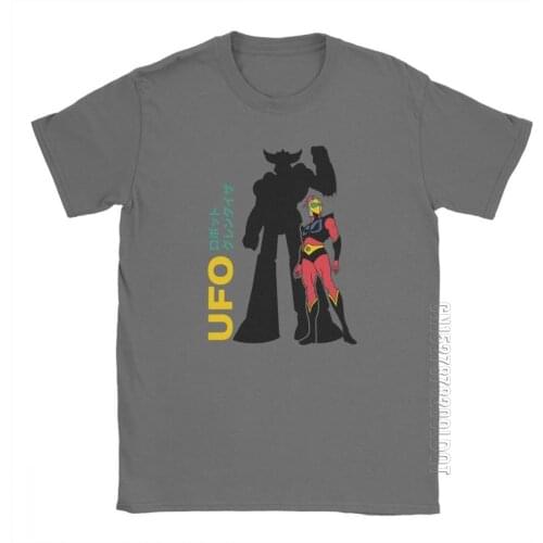 Grendizer UFO Robot Goldorack T-Shirts For Men Short Sleeved Fashion Tee Shirt Crew Neck Purified Cotton Clothes Gift T Shirts