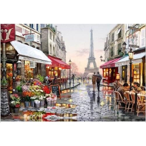 2017 hot sale diamond embroidery kits diy 5d diamond painting mosaic pattern picture of rhinestones crystals Eiffel Tower