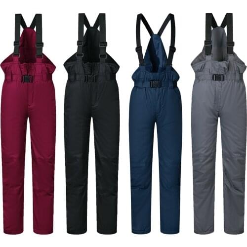 Ski Pants Kids Boys And Girls Outdoor Windproof Waterproof WarmSnow Children Trousers Winter Skiing And Snowboard Pants Brands