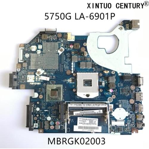 MBRGK02003 For Acer Aspire 5750 5750G Laptop Motherboard P5WE0 LA-6901P MB.RGK02.003 HM65 DDR3 100% tested working