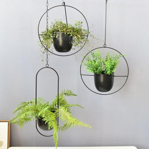 Metal Hanging Pot Plant Hanger Chain Hanging Planter Basket Flower Pot Plant Holder Home Garden Balcony Decoration Excitement